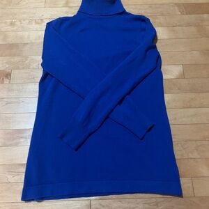Blue Turtleneck Sweater